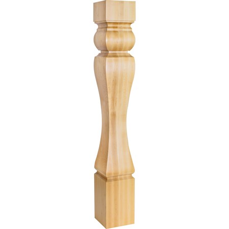 Hardware Resources 5" Wx5"Dx35-1/2"H Maple Baroque Post P37-5MP